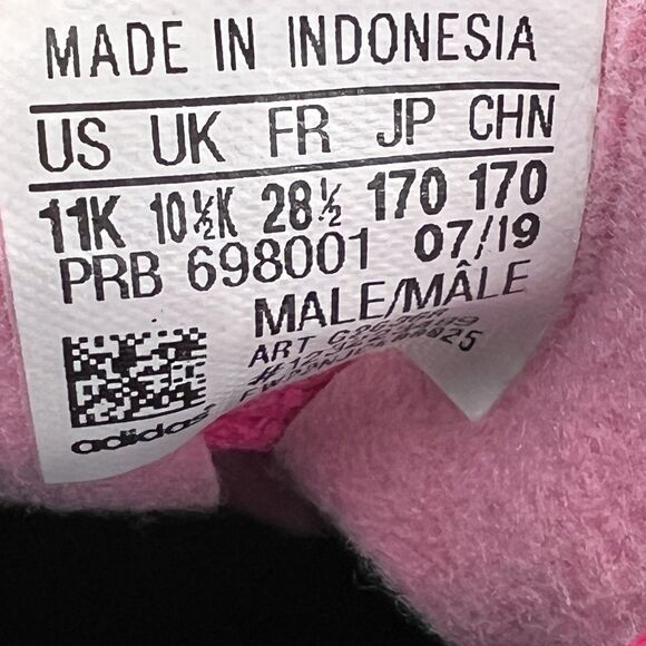 Adidas Goletto VI Soccer Cleats Youth 11K Black Pink Lace Up G26368 Firm Ground - Picture 13 of 13